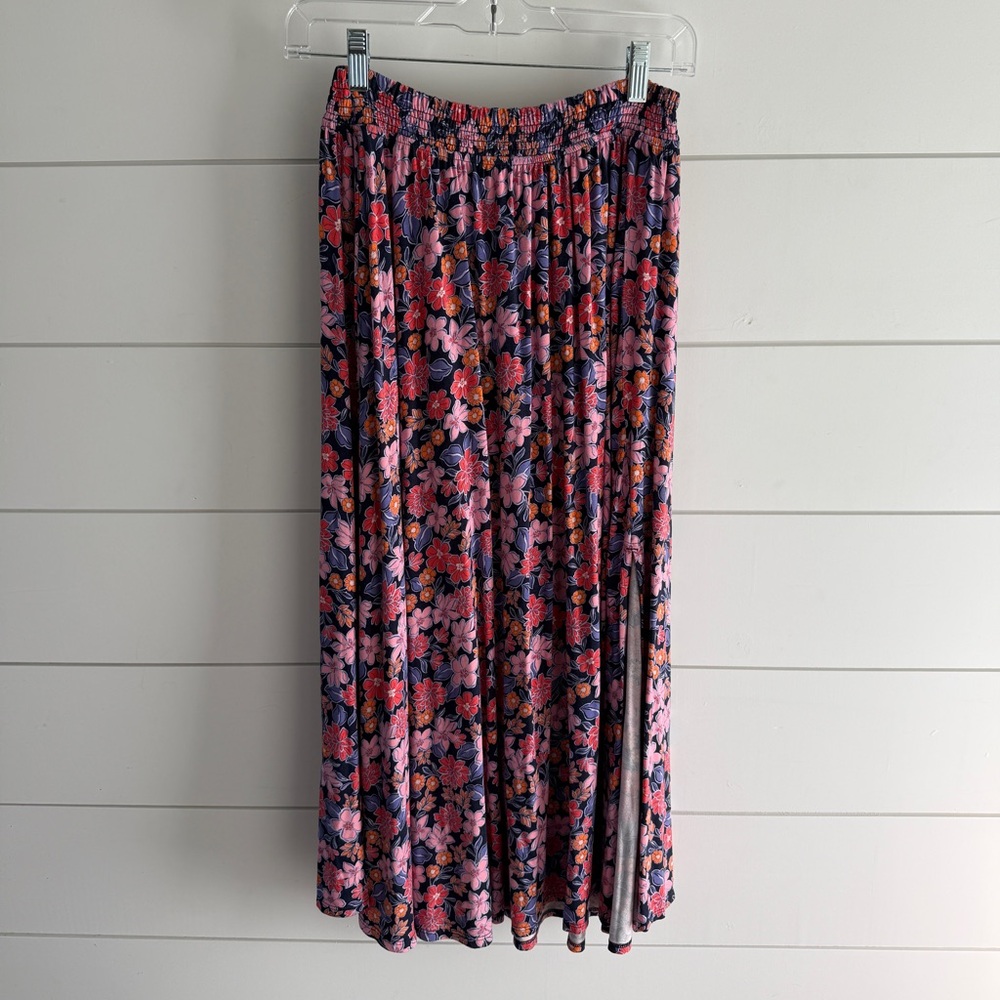 Draper James Floral Knit Midi Skirt - Picture 2 of 10